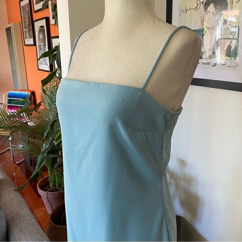 Vintage Rampage Turquoise Mini Spaghetti Strap Dress Size 9 Juniors - Picture 3 of 13